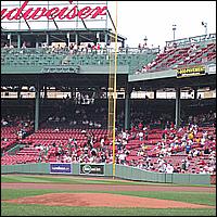Fenway Park - The Findlays Score The Game, Behind the Green Monster!