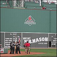 Fenway Park - The Findlays Score The Game, Behind the Green Monster!