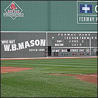Fenway Park - The Findlays Score The Game, Behind the Green Monster!