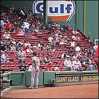 Fenway Park - The Findlays Score The Game, Behind the Green Monster!