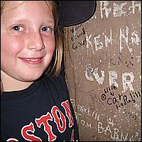 Fenway Park - The Findlays Score The Game, Behind the Green Monster!